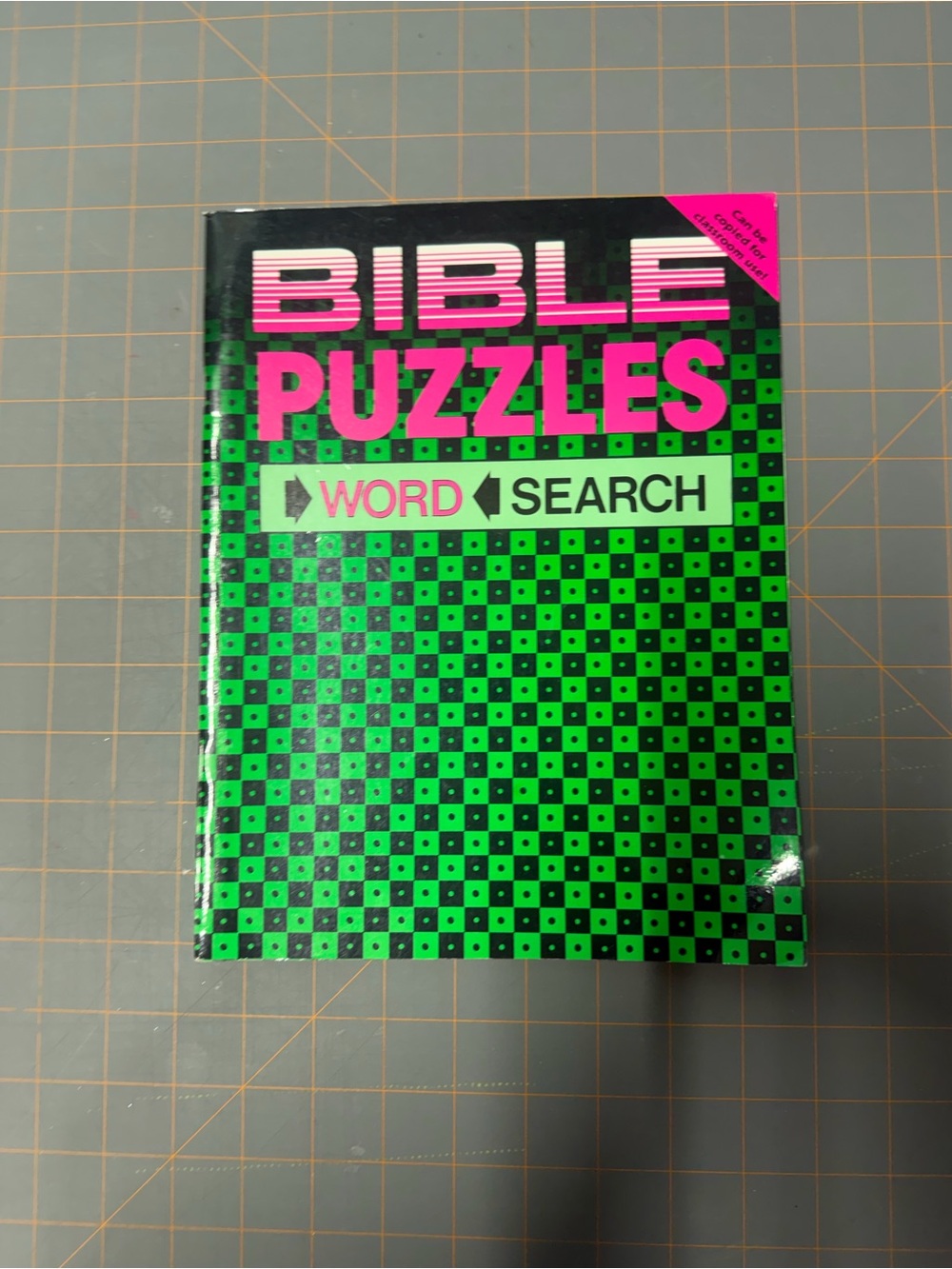 Bible Puzzles Word Search - Green & Pink book